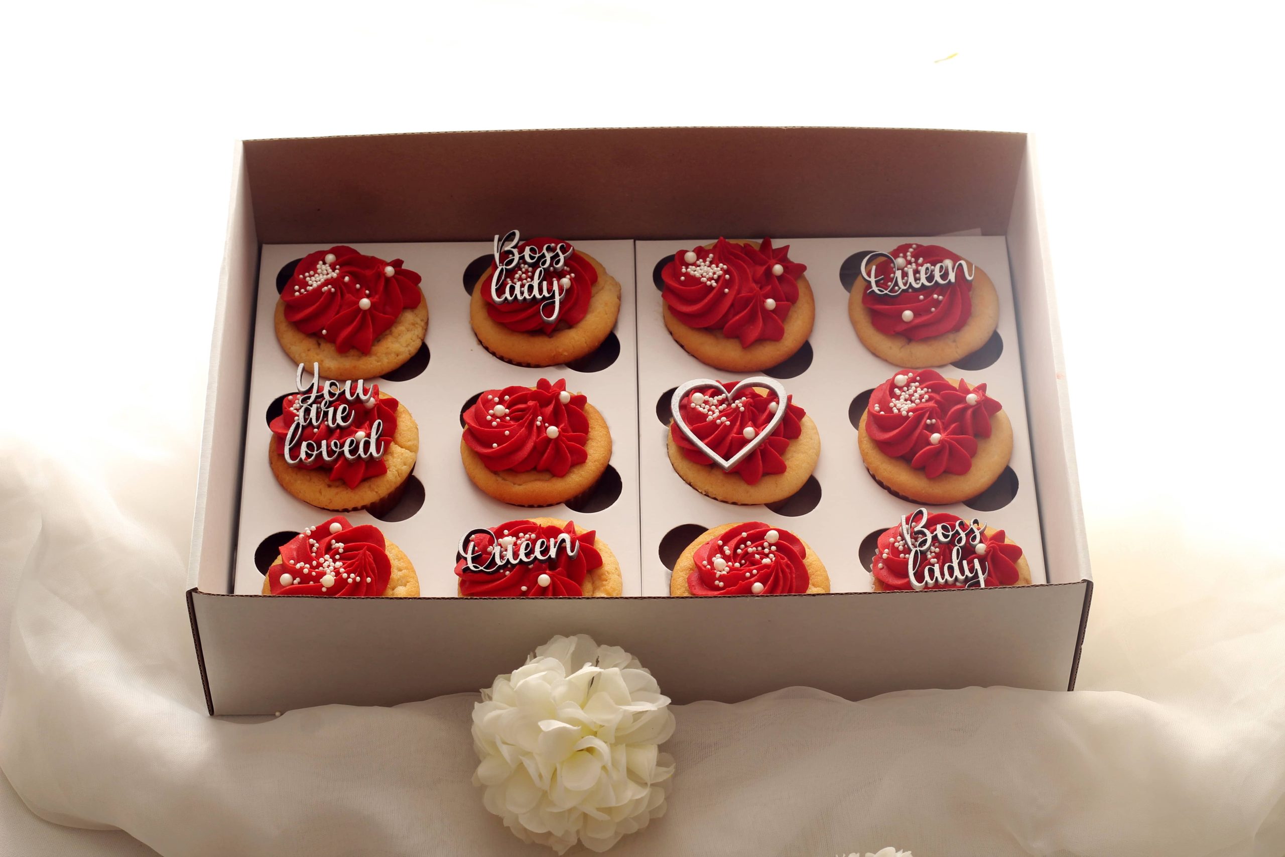 12 Custom Cupcakes